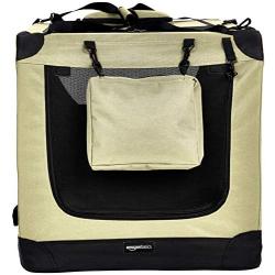 Amazon Basics Premium Folding Portable Soft Pet Dog Crate Carrier Kennel