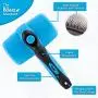 BOSHEL Dog Slicker Brush - Self Cleaning Brush - Cat & Dog Grooming Brush for Small, Medium & Large Pets - Pet Slicker brush for Detangling Hair, Removing Matted Fur, Combing Undercoats & Dog Massage BOSHEL Dog Slicker Brush - Self Cleaning Brush - Cat & Dog Grooming Brush for Small, Medium & Large Pets - Pet Slicker brush for Detangling Hair, Removing Matted Fur, Combing Undercoats & Dog Massage