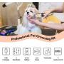 Dog Hair Clippers for Grooming – Professional Low Noise Electric Cordless Pet Hair Trimmer Shaver Razor for Dogs Cats and Other Animal with Thick Long and Thin Hair