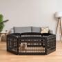 IRIS 6 Panel Exercise Pet Playpen with Door