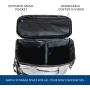 Top Dog Travel Bag - Airline Approved Travel Set for Dogs Stores All Your Dog Accessories - Includes Travel Bag, 2X Food Storage Containers and 2X Collapsible Dog Bowls - Gray