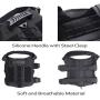RubRab Tactical Dog Harness Vest Medium with Handle Pulling, Military Working Dog Molle Vest with Free Bungee Dog Leash