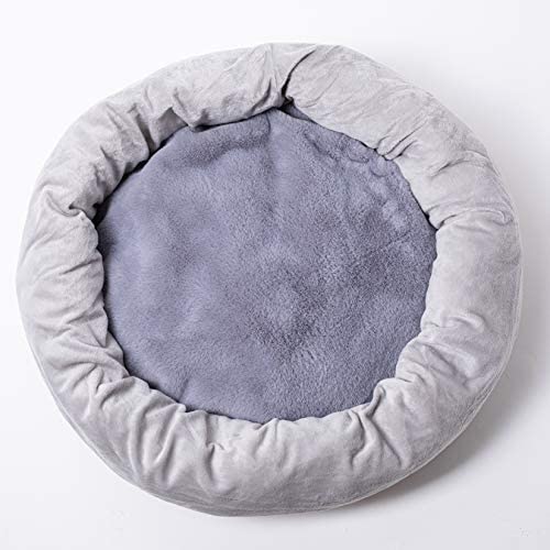 KUAILEYUAN Cat Beds for Indoor Cats or Small Dogs Soft Round Machine Washable Donut Self Warming Cushion