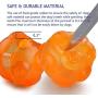 PERSUPER Dog Balls Toys Pet Toys Rubber Indestructible Dog Toy Ball Interactive Squeak Dog Toy Ball Training Playing, Blue and Orange for Small,Medium and Large Dogs