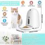 Automatic Cat Feeder, HD Camera WiFi Enabled Smart Auto Pet Feeder, Programmable Timed Dog Food Dispenser, Portion Control, Night Vision, Voice and Video Recording, App for iPhone and Android