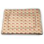 DayDayFun Geometric Patterned Pet Pad Oriental Sun Inside a Flower Arabic Culture Inspired Motifs Leaves and Petals Pet Mats for Litter Boxes Multicolor