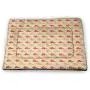 DayDayFun Geometric Patterned Pet Pad Oriental Sun Inside a Flower Arabic Culture Inspired Motifs Leaves and Petals Pet Mats for Litter Boxes Multicolor