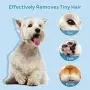 Petural Small Dog Clippers with LED Lighting Low Noise, 2-Speed Dog Paw Clippers,Rechargeable Electric Dog Paw Trimmer, Paw Trimmer for Grooming Small Dogs and Cats Around Paws, Eyes, Ears, Face, Rump