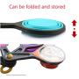 Fosinz Pets Collapsible KlipScoop Food Scoop Measuring Cups for Pets Puppy Dog Cats with a Collapsile Bowl