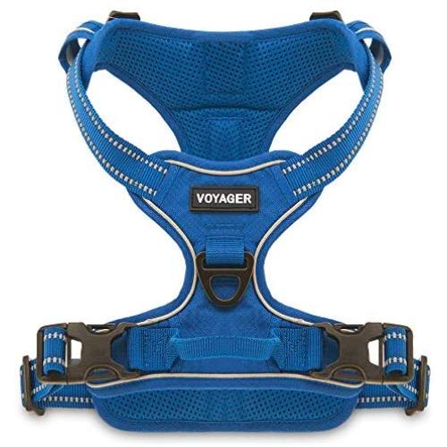 Voyager Dual Attachment Outdoor Dog Harness by Best Pet Supplies | NO-Pull Pet Walking Vest Harness