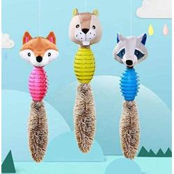 Yap&Meow Pet Animal Shape Plush Plus Rubber Chew Toys