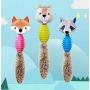 Yap&Meow Pet Animal Shape Plush Plus Rubber Chew Toys