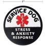 Dogs ESA Tag Sevice Dog Patches 3 PCS Please DO NOT PET Working Patches for Dog Vest Hook Loop Patches