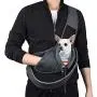 WOYYHO Pet Dog Sling Carrier Breathable Mesh Adjustable Strap Travel Sling Bag Carrier for Dogs Cats Bunny WOYYHO Pet Dog Sling Carrier Breathable Mesh Adjustable Strap Travel Sling Bag Carrier for Dogs Cats Bunny