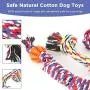 DELOMO Dog Rope Toy, 3 Pack Dog Chew Toys, Durable Dog Toys for Aggressive Chewers, interactive Dog Toys Set with 100% Natural Cotton DELOMO Dog Rope Toy, 3 Pack Dog Chew Toys, Durable Dog Toys for Aggressive Chewers, interactive Dog Toys Set with 100% Natural Cotton
