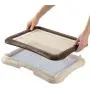Richell Paw Trax Mesh Training Tray, Brown
