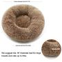 GLE2016 Dog Bed Cat Bed Donut, Calming Dog Bed for Cats or Small Dogs, Washable Pet Bed Faux Fur Cuddle Round Pet Sleeping Bed Cozy Kitty Teddy Kennel Multiple Sizes