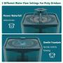 WEGOLIMME Pet Water Fountain, 102oz/3L Automatic Cat Water Fountain Dog Water Dispenser with 5 Replacement Filters, Super Quiet | Smart LED Night Light | Hygienic Environmentally Friendly