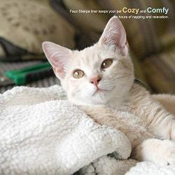 PARTYSAVING PET Bed 1PACK or 2PACK Self Heating Snooze Pad Pet Bed Mat for Pets Cats Dogs and Kittens for Travel or Home, White, Medium, APL1344, APL2255
