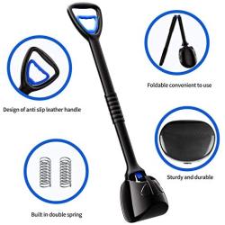 ibestbuy 32'' Long Handle Large Pooper Scooper for Large Dogs and Small Dogs with Non-breakable Premium Material and Durable Spring,Portable Foldable for Easy Grass and Gravel Pick Up