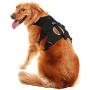 SCENEREAL Escape Proof Large Dog Harness - Outdoor Reflective Adjustable Vest with Durable Handle and Leash Ring for Medium Large Dogs Training Walking Hiking