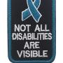 ODSP Service Dog Do Not Separate Dog from Handler, Not All Disabilities are Visible, by Law Embroidered Fastener Hook and Loop Backing Patches for Vests/Harnesses