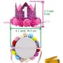 Wiz BBQT 2 Pcs Adorable Cute Crown Shaped Cat Dog Pet 1 Year Birthday Headband and Pink Star Hair Head Bands Accessories for Dogs Cats Pets