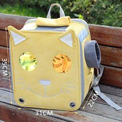 GFPR Corduroy Cat Carrier, Pet Backpack Carrier - Anti-bite Mesh - Side Pockets Can Hold Pet Snacks, Toys, Mobile Phones 313522cm