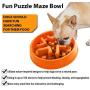 Simply Pets Online Anti Gulp Dog Bowl – Non Plastic, Slow Feeder Dog Bowl, Made from Bamboo Fiber