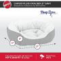 SPOT Ethical Pets Sleep Zone Carved Plush Pet Bed 21” Grey - Pet Bed for Cats and Small Dogs - Attractive, Durable, Comfortable, Washable (32924)