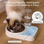 ASENVER 2-in-1 Automatic Dog Feeder Multi Function Cat Feeding Dispenser Detachable Dog Water Bottle and Food Bowl