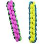 MPP Paracord Rope Dog Toys Tough Fetch Stick Braided Chew Tug Choose Color 10 1/4''