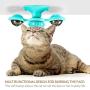 Windmill Cat Toy Interactive Cat Funny Toy with Suction Cup Portable Turntable Rotating Windmill Cat Toy Soft Silicone Scratching Tickle Cats Hair Brush Grooming Shedding Massage for Cats