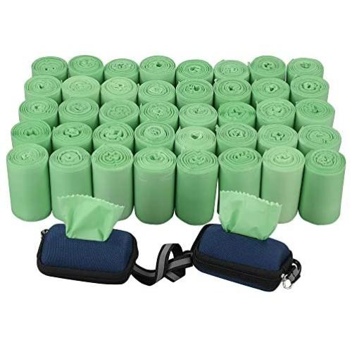 Nicesh 1000 Count Biodegradable Dog Waste Bags, Compostable Pet Poop Bags, Green, F