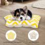 Bonnlo Pet Teepee Dog(Puppy) & Cat Bed - Portable Dog Tents & Pet Houses for Puppy or Cat with Thick Cushion and Blackboard