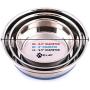 Max and Neo Heavyweight Non-Skid Rubber Bottom Stainless Steel Dog Bowl