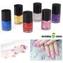 Dog Nail Polish Set, 6 Color Set (Pink, Purple, Red, Gold, Blue, Silver), Non-Toxic Water-Based Pet Nail Polish, Natural and Safe, Suitable for All Pet (Birds, Mice, Pigs and Rabbit), Easy to Remove