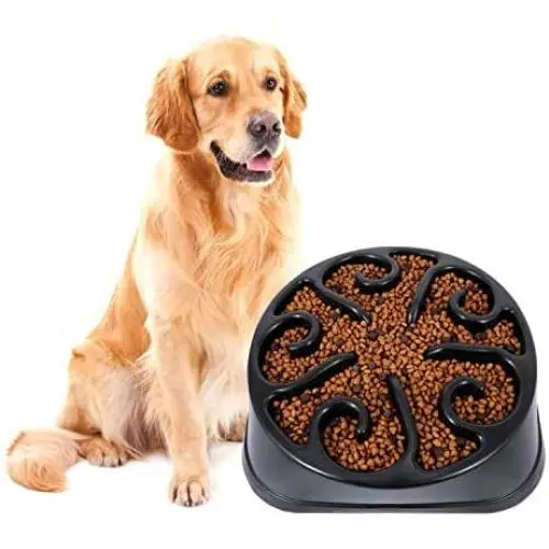 KASBAH Slow Feeder Dog Bowl for Large Dogs, Anti-Gulping Maze Dog Food Bowl Bloat Stop Puzzle Bowl Non-Toxic Eco Friendly Anti-Choke Large Dog Bowls, One Size, E-Black KASBAH Slow Feeder Dog Bowl for Large Dogs, Anti-Gulping Maze Dog Food Bowl Bloat Stop Puzzle Bowl Non-Toxic Eco Friendly Anti-Choke Large Dog Bowls, One Size, E-Black