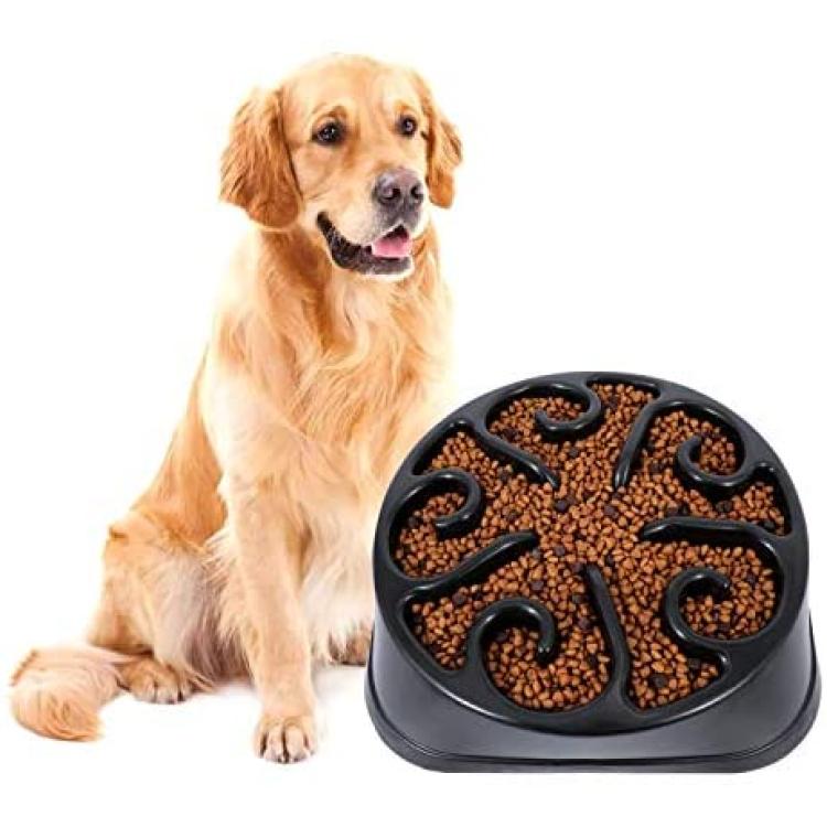 Slow Feeder Dog Bowl Pet Bowl,labyrinth Interactive Puzzle Bowls