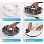 Automatic Pet Feeder for Cats and Dogs - Dry or Wet Food Dispenser - 6 Meal Trays with Portion Control -LCD Smart Programmable Clock Automatic Pet Feeder for Cats and Dogs - Dry or Wet Food Dispenser - 6 Meal Trays with Portion Control -LCD Smart Programmable Clock