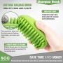 Premium Pet Shampoo Brush Great Grooming Curry Comb for Soothing and Massaging Dogs, Cats, Horse with Short or Long Hair - Soft Rubber Bristles Shedding/Washing Brush Gently Removes Loose & Shed Fur