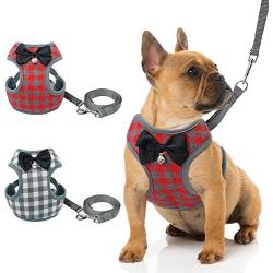 Pet Tuxedo Harness for Cats and Small Dogs,Protective Cat Harness Vest Non Pull,with 1.5M Leash,Bowtie and Ring Accessories