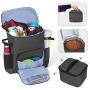 Teamoy Dog Travel Backpack, Pet Supplies Weekend Organizer with 2 Silicone Collapsible Bowls, 2 Food Carrier, 1 Water-Resistant Placemat