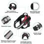 NOYAL Donut Dog Cat Bed Self-Warming Pet Bed-No Pull Dog Harness with Easy Control Handle