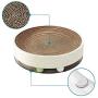 Cozinest Cat Scratcher Pad for Indoor Cats Scratching 3-in-1 Cat Toys Round Cat Scratcher Cardboard Bed for Large Cats and Kitten Scratching Post