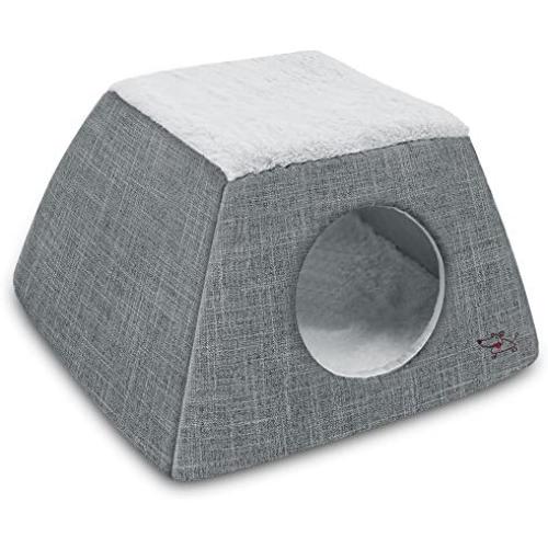 Cat Bed and Cave - with Plush Lining by Best Pet Supplies