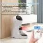 Iseebiz Automatic Cat Feeder Pet Feeder 3L Food Dispenser with Wi-Fi Camera Time and Meal Size Programmable Recorder Up to 6 Meals A Day for Medium and Large Cats and Dogs…