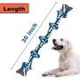 Dog Rope Toys for Aggressive Chewers,Dog Teeth Cleaning 5 Knots Durable 100% Cotton Rope for Medium Large Dog Chew Toys Tough Tug of War