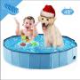 WESTERN HOME WH Foldable Dog Pools ，Plastic Kiddie Pool & Collapsible Dog Swimming Pools for Large Dogs, Portable Bathtub Pet Swimming Pool