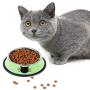Legendog 2Pcs Cat Bowl Pet Bowl Stainless Steel Cat Food Water Bowl Non-Slip Rubber Base Small Pet Bowl Cat Feeding Bowls Set